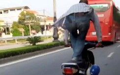 Lộ danh tính gã đàn ông chạy xe máy không đội MBH, "làm xiếc" trên đường
