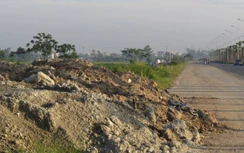 Tái diễn nạn đổ trộm phế thải tại dự án đường trục phía Nam