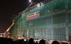 Hải Dương: Sập dàn giáo Trung tâm Văn hóa Xứ Đông, 5 người bị thương