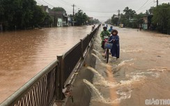 Bão số 5 qua miền Trung: Xả trạm BOT QL1 Bình Định, nhiều nhà cửa sập đổ