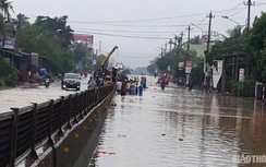 Đường sắt qua Bình Định bị ảnh hưởng do bão số 5 đã thông suốt