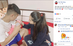 Bùi Tiến Dũng "gây sốt" với khoảnh khắc chăm con "điệu nghệ"