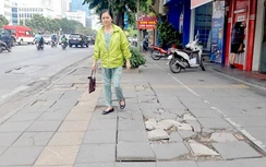 Hà Nội tốn nghìn tỷ lát đá vỉa hè vừa đắt đỏ vừa gây ngập