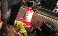 Thiếu tá CSGT gặp tai nạn bất ngờ khi đang dừng xe kiểm tra vi phạm