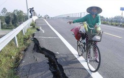 Sụt lún cầu vượt trên cao tốc Đà Nẵng - Quảng Ngãi, chủ đầu tư nói gì?
