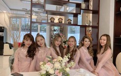 Khổng Tú Quỳnh làm phù dâu đám cưới Đông Nhi cùng học trò của bạn thân