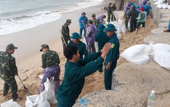 Bão số 6: Người Bình Định ráo riết gia cố nhà cửa, sơ tán khỏi vùng sạt lở