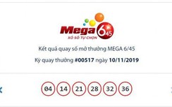 Kết quả xổ số Vietlott 10/11/2019: Đâu là bộ số trúng hơn 13 tỷ đồng?