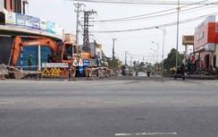 Thi công nút giao dở dang mất ATGT sau phản ánh của Báo Giao thông