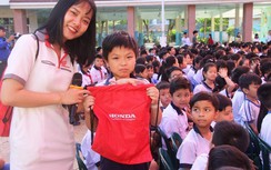 Sôi động buổi tuyên truyền ATGT ở trường tiểu học Bùi Văn Mới