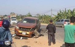 Tai nạn liên hoàn trên QL21A: 5 phương tiện hư hỏng, 2 người bị thương