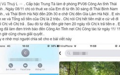 Nữ trung tá công an Thái Bình bị tố "quỵt" tiền xe trần tình gì?