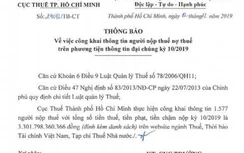 Cục Thuế TP.HCM công khai hàng ngàn DN nợ thuế, đơn vị nào nợ cao nhất?