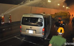 Cứu nạn xe gây tai nạn liên hoàn, tràn xăng dầu trong hầm Hải Vân thế nào?
