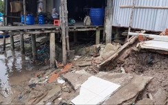 Cà Mau có hàng loạt khu vực sạt lở nguy hiểm