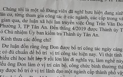 Long An: Phó chủ nhiệm Ủy ban Kiểm tra Thành ủy không có bằng cấp 3