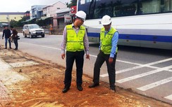 Rốt ráo sửa chữa hư hỏng QL1 qua Bình Định để người dân vui Tết an toàn