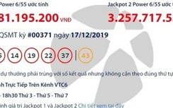 Xổ số Vietlott 17/12/2019: Ai sở hữu bộ số may mắn gần 89 tỷ đồng?