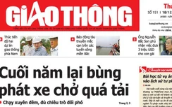 Tin mới nhất, hay nhất trên Báo Giao thông ngày 18/12/2019