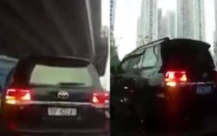 Xe Land Cruiser lật biển số trắng sang xanh, biển xanh là biển giả