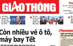 Tin mới nhất, hay nhất trên Báo Giao thông ngày 23/12/2019