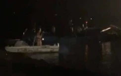 Hưng Yên: Đắm tàu chở hàng 850 tấn, 7 thuyền viên thoát chết