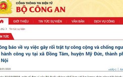 Ba chiến sỹ công an hy sinh trong vụ gây rối trật tự ở Đồng Tâm