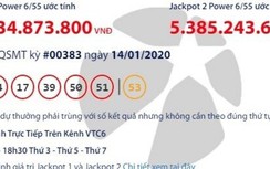 Kết quả xổ số Vietlott 14/1/2020: Hé lộ bộ số may mắn 36 tỷ đồng