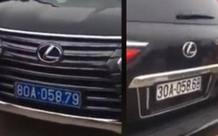 Xe Lexus đầu biển xanh, đuôi biển trắng: Biển kiểm soát trắng là giả