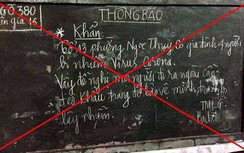 Viết thông báo khẩn bịa đặt 4 người nhiễm Corona lên bảng tin tổ liên gia