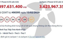 Kết quả xổ số Vietlott 13/2/2020: Giải khủng gần 60 tỷ đồng về túi ai?