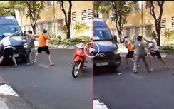 Va chạm giao thông, 3 người xông vào đánh nhau dữ dội ở TP.HCM