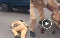 Đôi nam nữ vượt đèn đỏ, tông gục Trung uý CSGT trên QL32