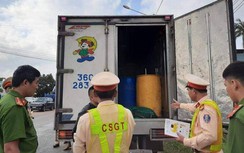 Tài xế xe tải chạy quá tốc độ, bất hợp tác với CSGT