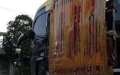 Vụ ném đá xe khách trên QL1: Đã có thông tin 3 thanh niên đi xe Wave đen