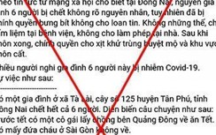 Đồng Nai truy tìm người tung tin đồn 6 người chết vì dịch Covid-19