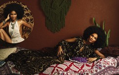 Hoa hậu H'Hen Niê tạo kiểu tóc xù, da nâu bóng "giòn tan"