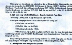 Nam Định cho học sinh cuối cấp ôn tập qua truyền hình và Youtube từ hôm nay