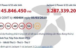 Kết quả xổ số Vietlott 5/3/2020: Ai "rinh" giải khủng 83 tỷ?