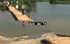 Cầu Giang Quan gãy 1 nhịp rơi sông, đường lên Trấm ở Quảng Trị tê liệt