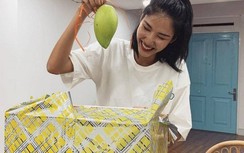 Sinh nhật giữa mùa dịch, Hoàng Thùy được tặng quà như để đi cách ly