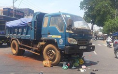 Xe máy va chạm với xe ben, một phụ nữ tử vong thương tâm