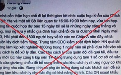 Xử lý 2 người tung tin thất thiệt Hà Nội “vỡ trận” chống dịch Covid-19