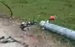 Bị cột điện đổ đè khi đang đấu dây, nam công nhân tử vong thương tâm