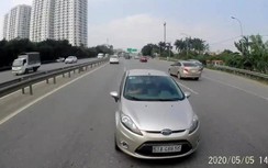 Phạt tiền, tước GPLX tài xế ô tô đi ngược chiều cao tốc vì không biết đường