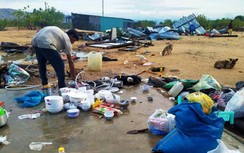 Ninh Thuận: Mưa lớn kèm lốc xoáy làm hỏng hàng trăm căn nhà vùng miền núi