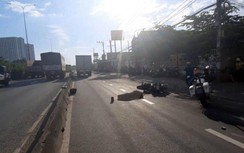 Va chạm với ô tô tải, nam thanh niên chết thảm dưới bánh xe