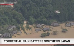 Video: Lũ lụt kinh hoàng, cuốn trôi cả cầu ở Nhật Bản