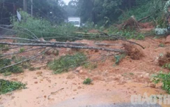 Mưa lớn ở Lai Châu: Nhiều tuyến đường sạt lở, giao thông ách tắc cục bộ