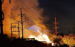 Hải Phòng: Cháy lớn kèm theo tiếng nổ tại công ty gỗ rộng hàng nghìn m2